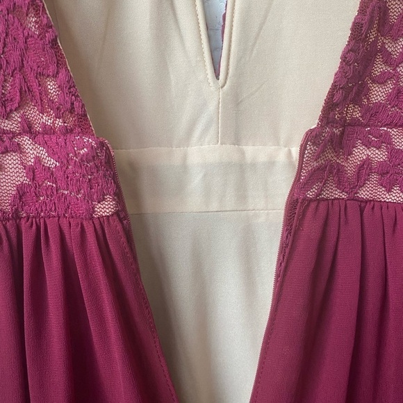 Lulus Make Way for Wonderful Berry Red Lace Maxi Dress Medium - Picture 10 of 11